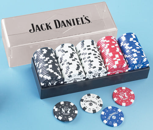 Jack Daniels 100 pcs Clay Poker Chip Set