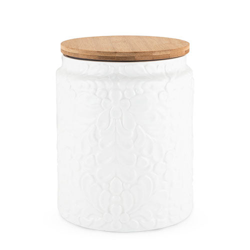 Pantry Textured Ceramic Large Canister by Twine