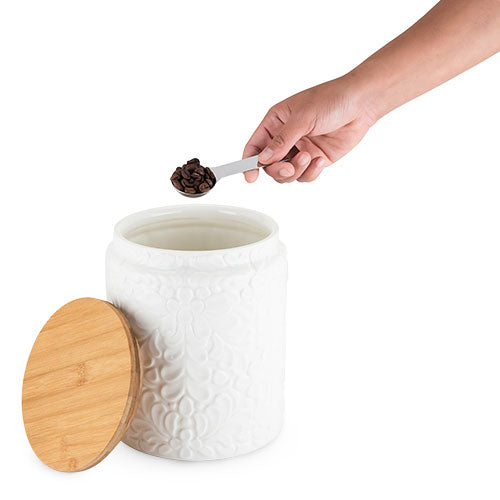 Pantry Textured Ceramic Large Canister by Twine