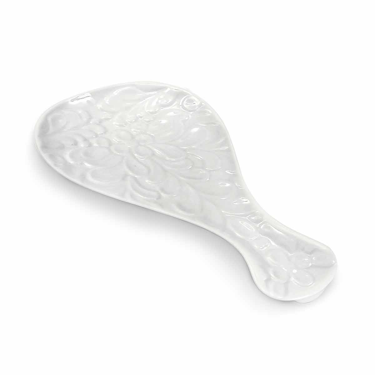 Pantry Textured Ceramic Spoon Rest by Twine