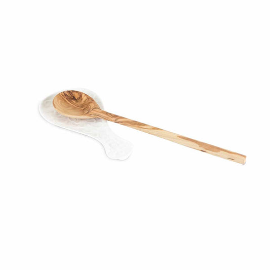 Pantry Textured Ceramic Spoon Rest by Twine