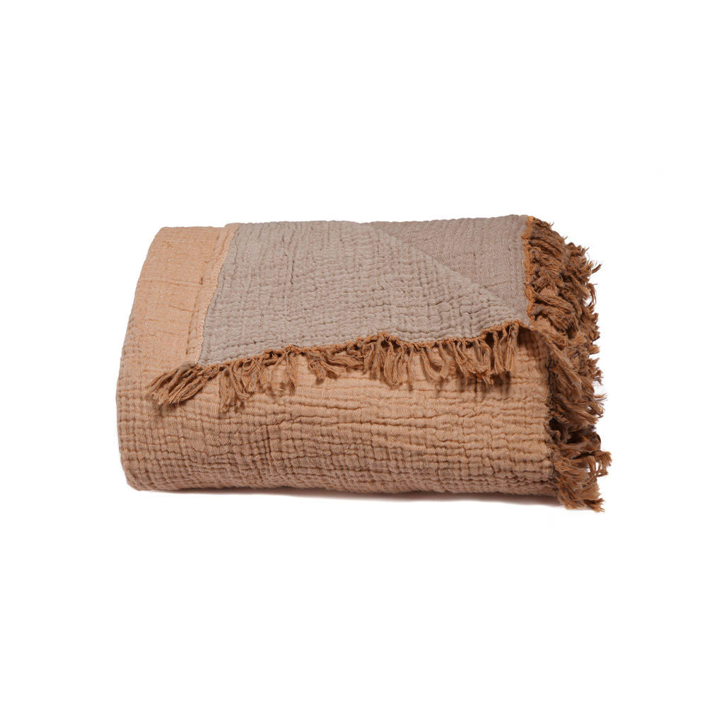 Riviera Luxury Throw Blanket | Apricot - Ginger Snap