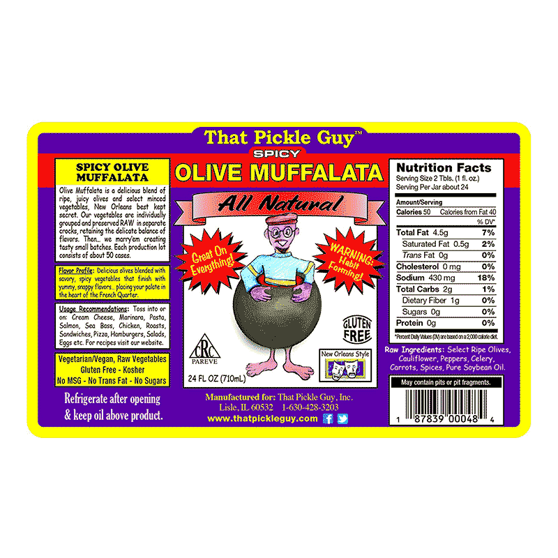 That Pickle Guy New Orleans Style Spicy Olive Muffalata - 24 oz