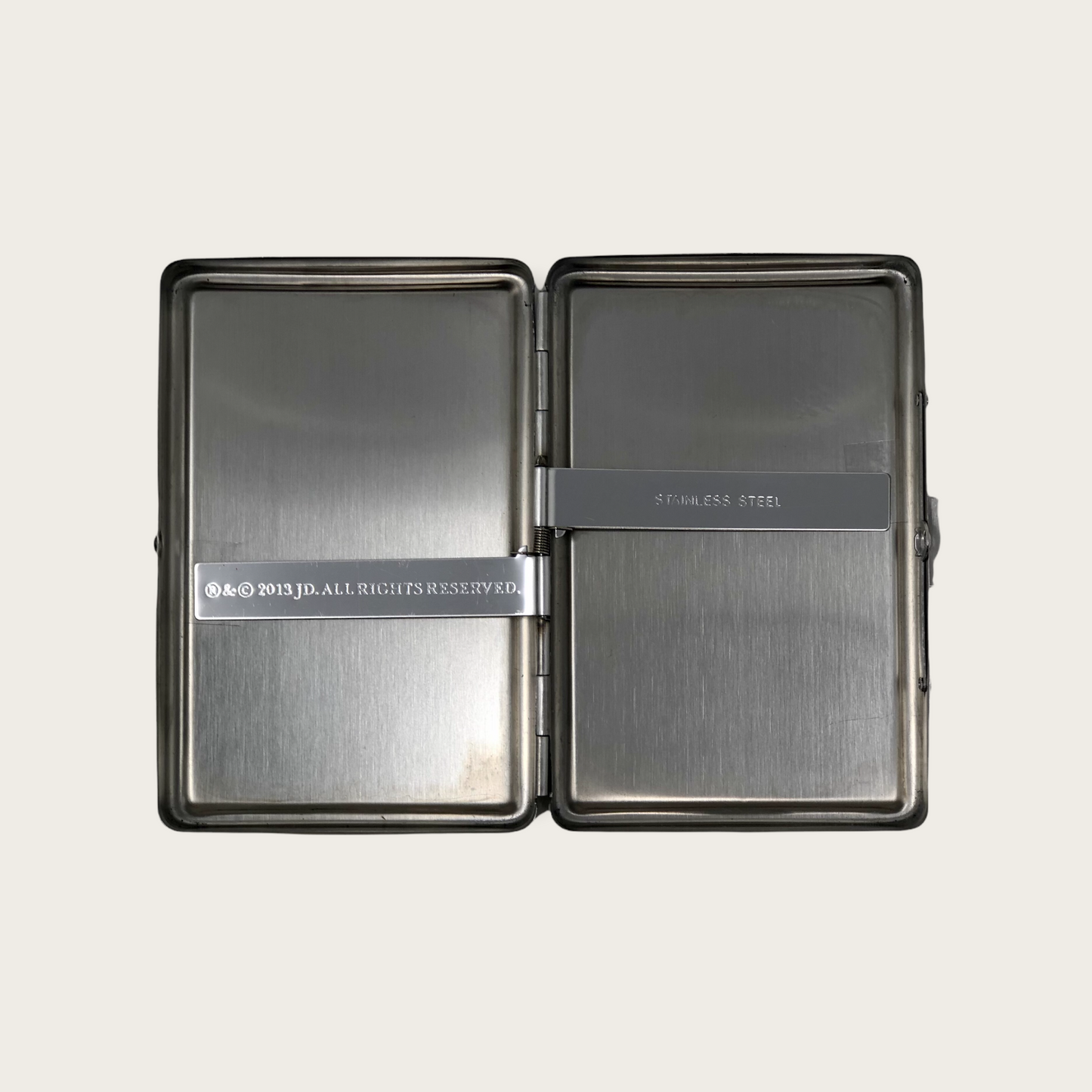 Jack Daniel's Label Logo Carry Case - Stainless Steel - Licensed Product