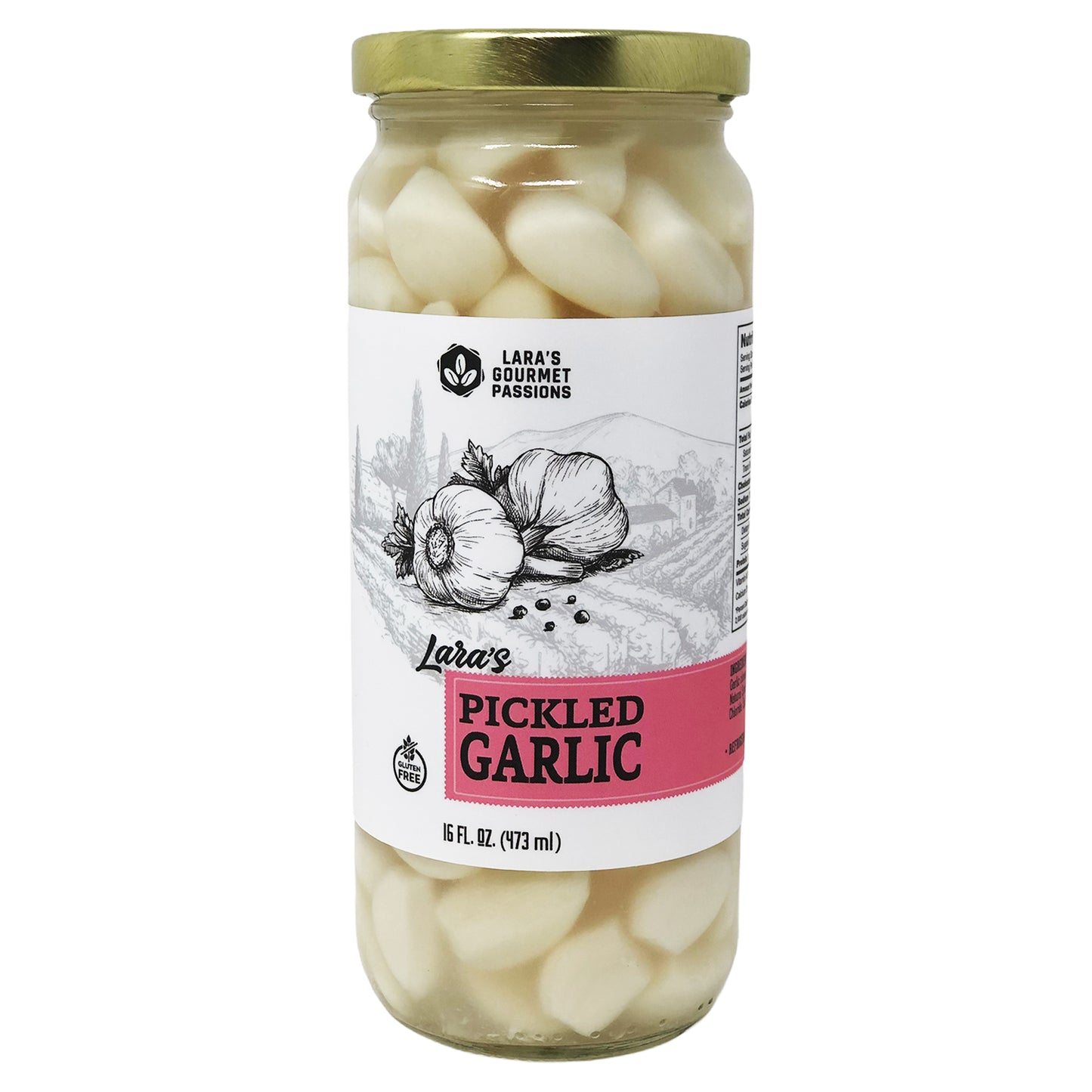 Lara's Pickled Garlic - 16 fl oz