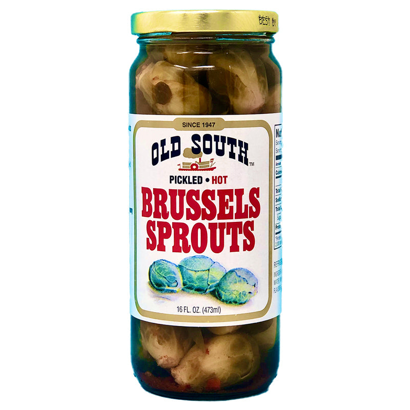 Old South Pickled Hot Brussels Sprouts - 16 fl oz